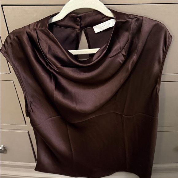 LOFT Tops - Elegant Loft Brown Satin Top